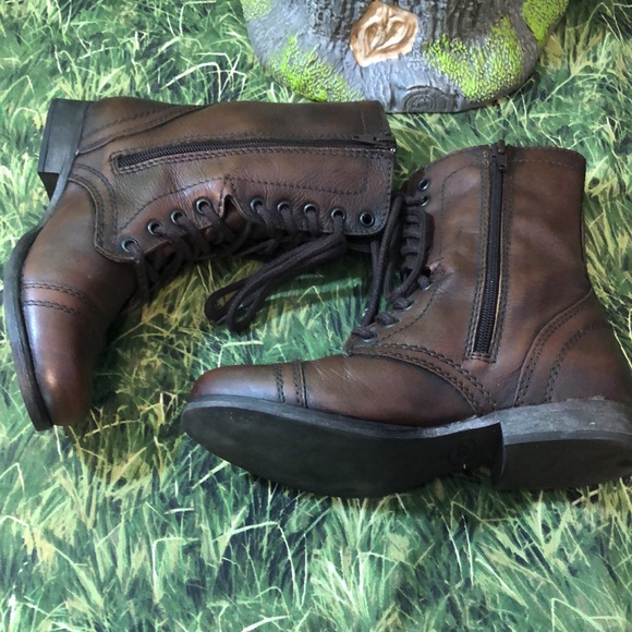 Steve Madden Dark Brown Troopa Boots Size 5 1/2 - Picture 3 of 14